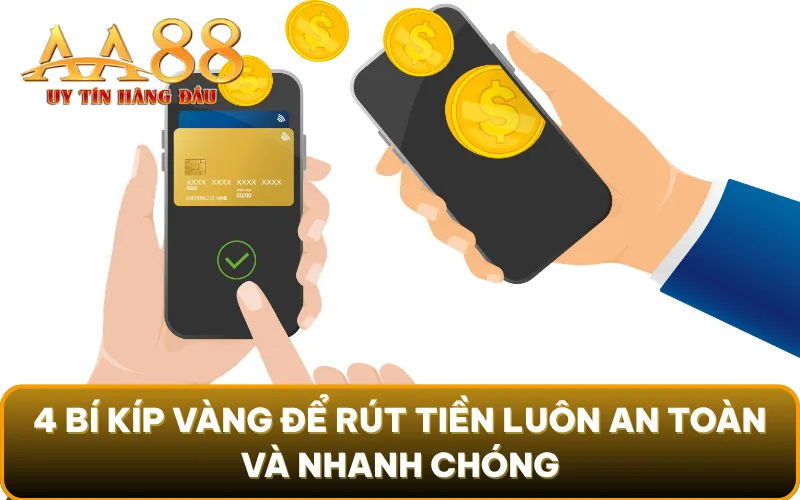 4 bí kíp vàng để rút tiền luôn an toàn và nhanh chóng