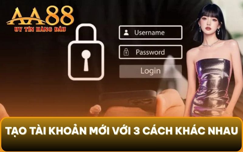 Tạo tài khoản mới với 3 cách khác nhau